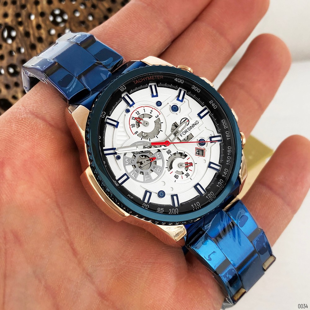 Forsining 6909 Blue-Cuprum-White - 4