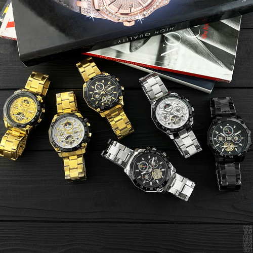 Forsining 6913 Gold-Black-Gold - 5