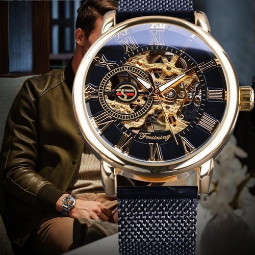 Forsining 8099  Black-Gold-Black - 2