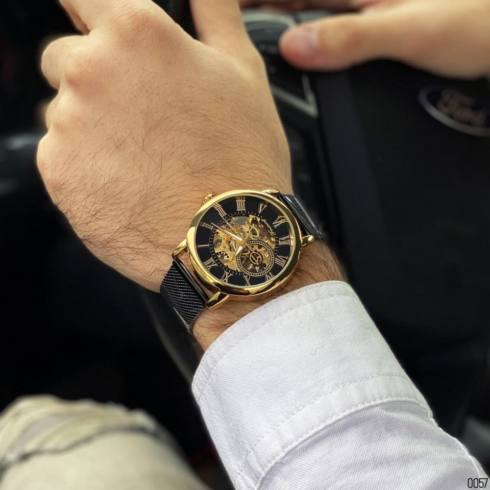 Forsining 8099  Black-Gold-Black - 7