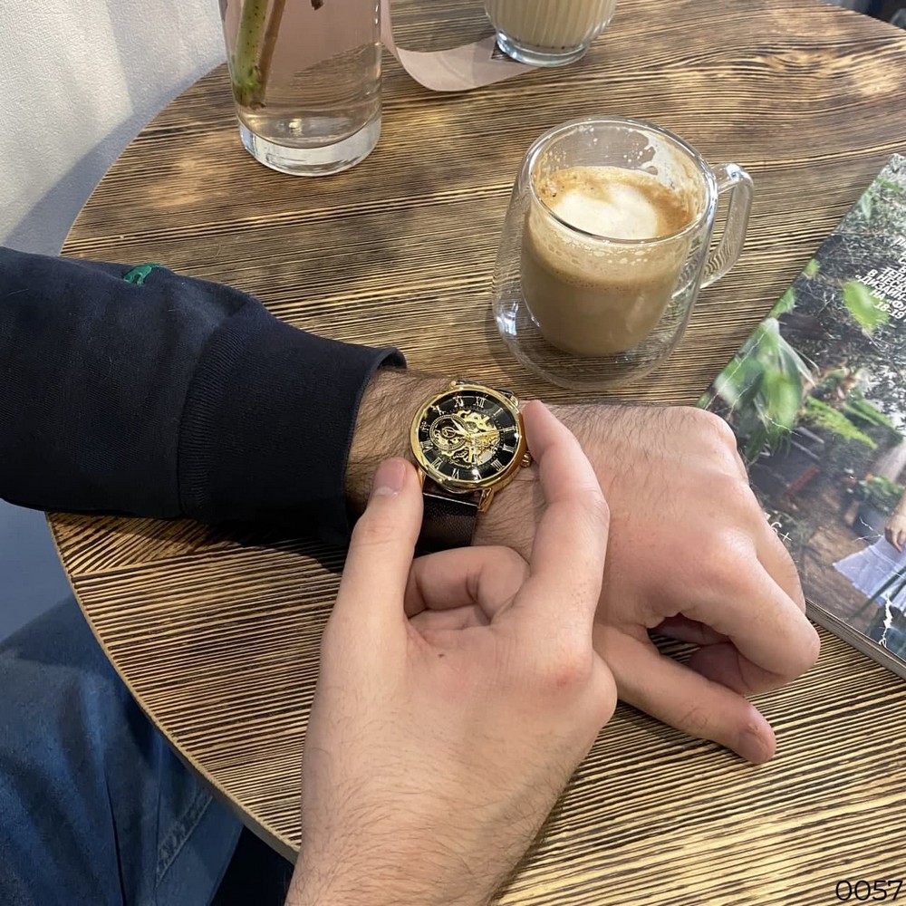 Forsining 8099  Black-Gold-Black - 8