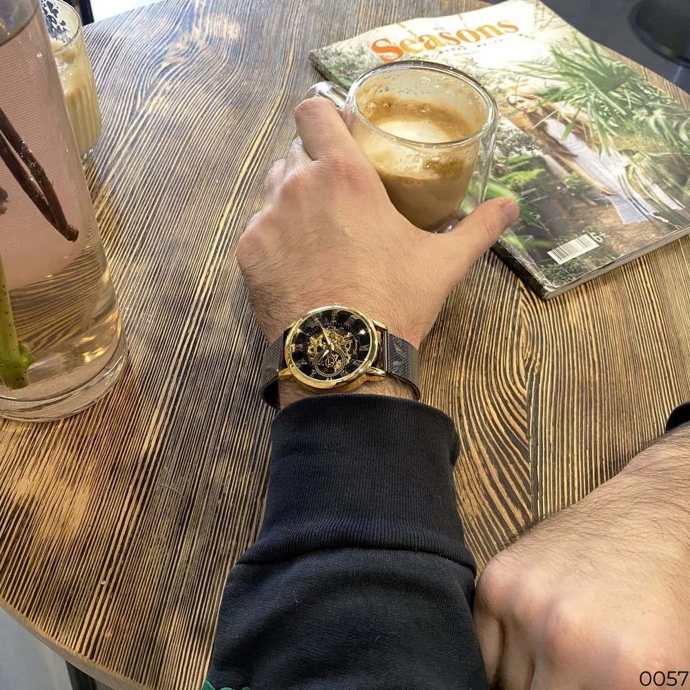 Forsining 8099  Black-Gold-Black - 9