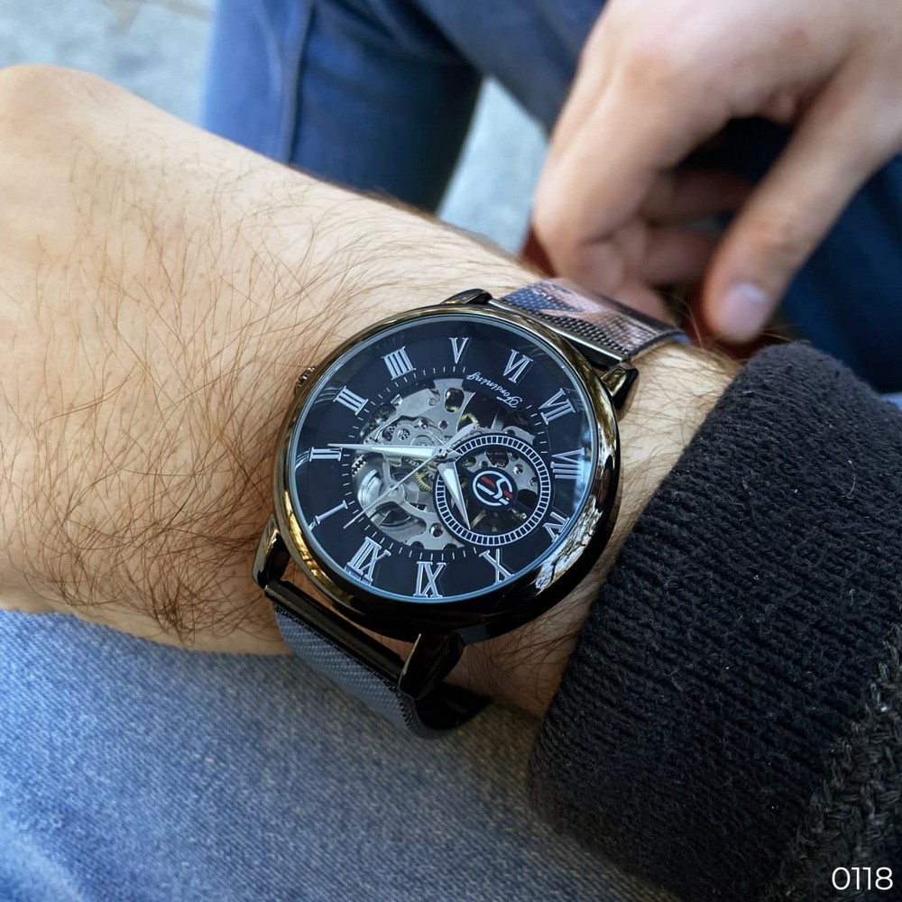 Forsining 8099 Black-Silver - 7