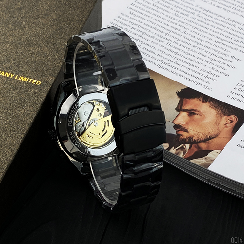 Forsining 8130 Black-Gold-Black - 3