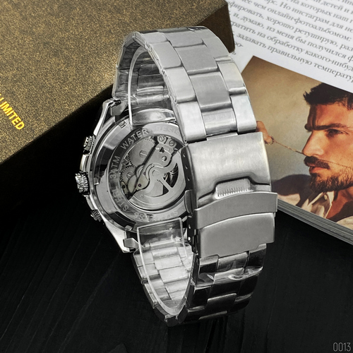 Forsining 8130 Silver-Black - 3