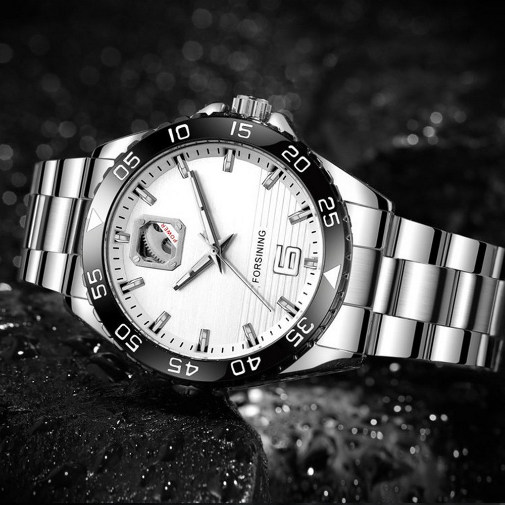 Forsining 8200 Silver-Black-White - 3