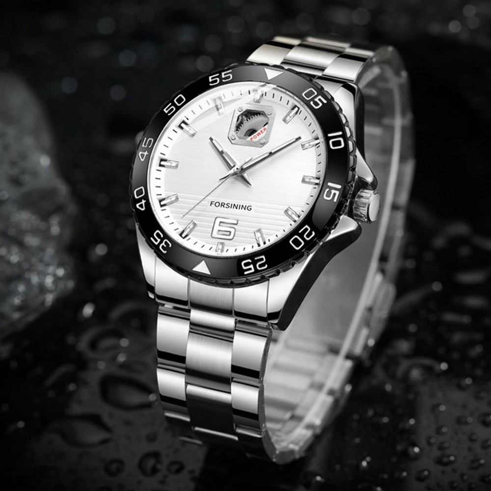 Forsining 8200 Silver-Black-White - 4