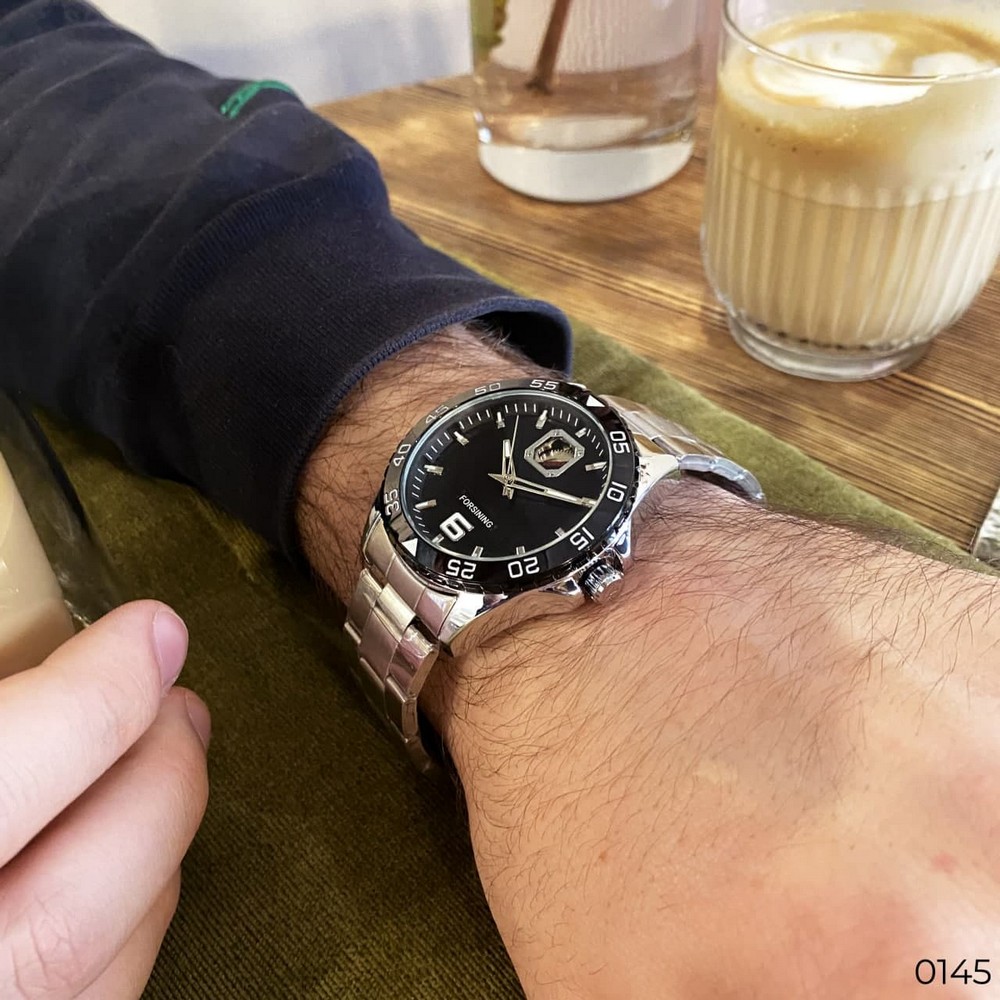 Forsining 8200 Silver-Black - 6