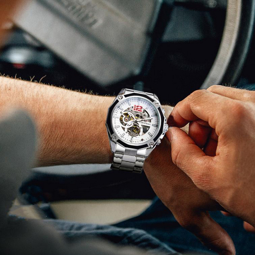 Forsining 8207 Silver-White - 3