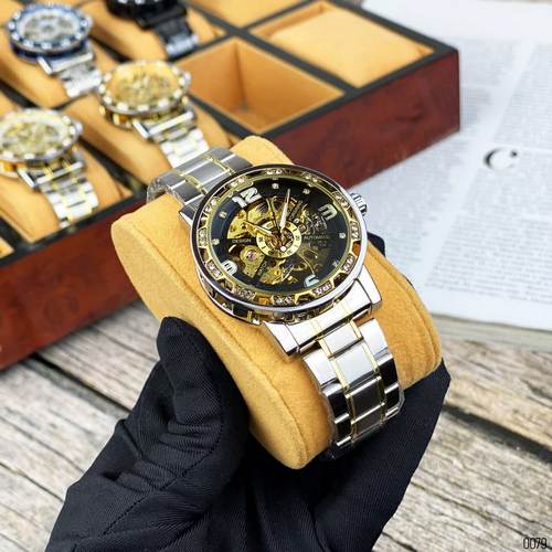 Forsining 8209 Silvr-Gold-Black - 3