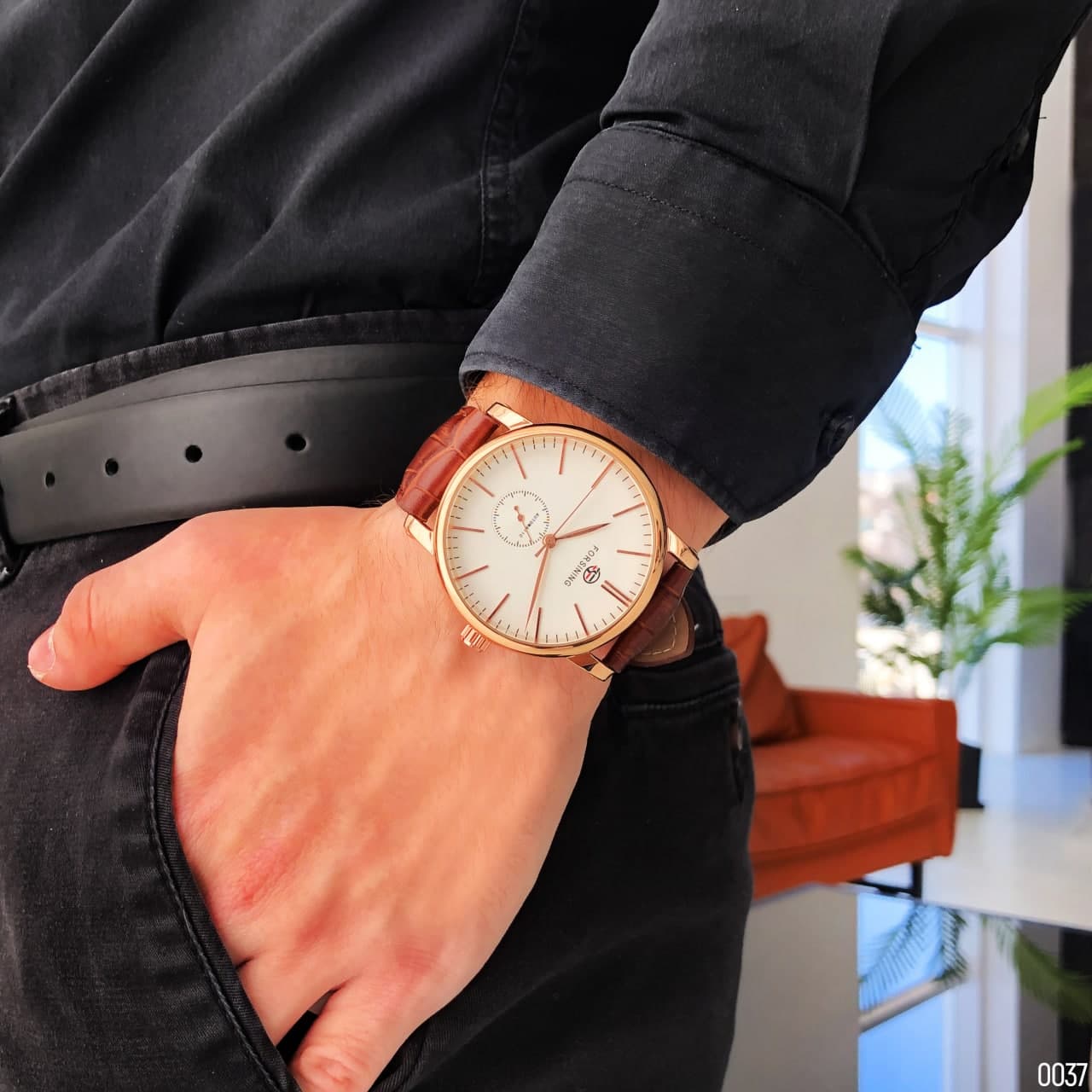 Forsining 8214 Gold-White-Brown - 9