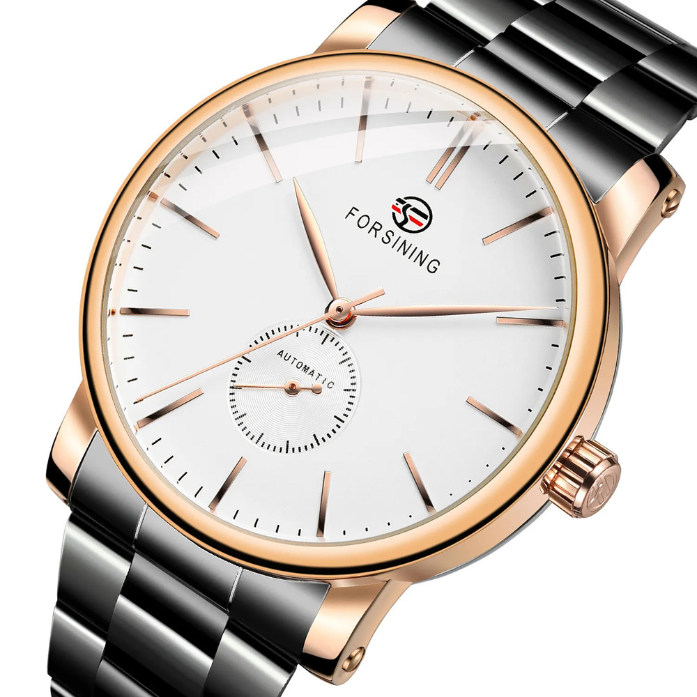 Forsining 8214 Rose Gold-White - 2