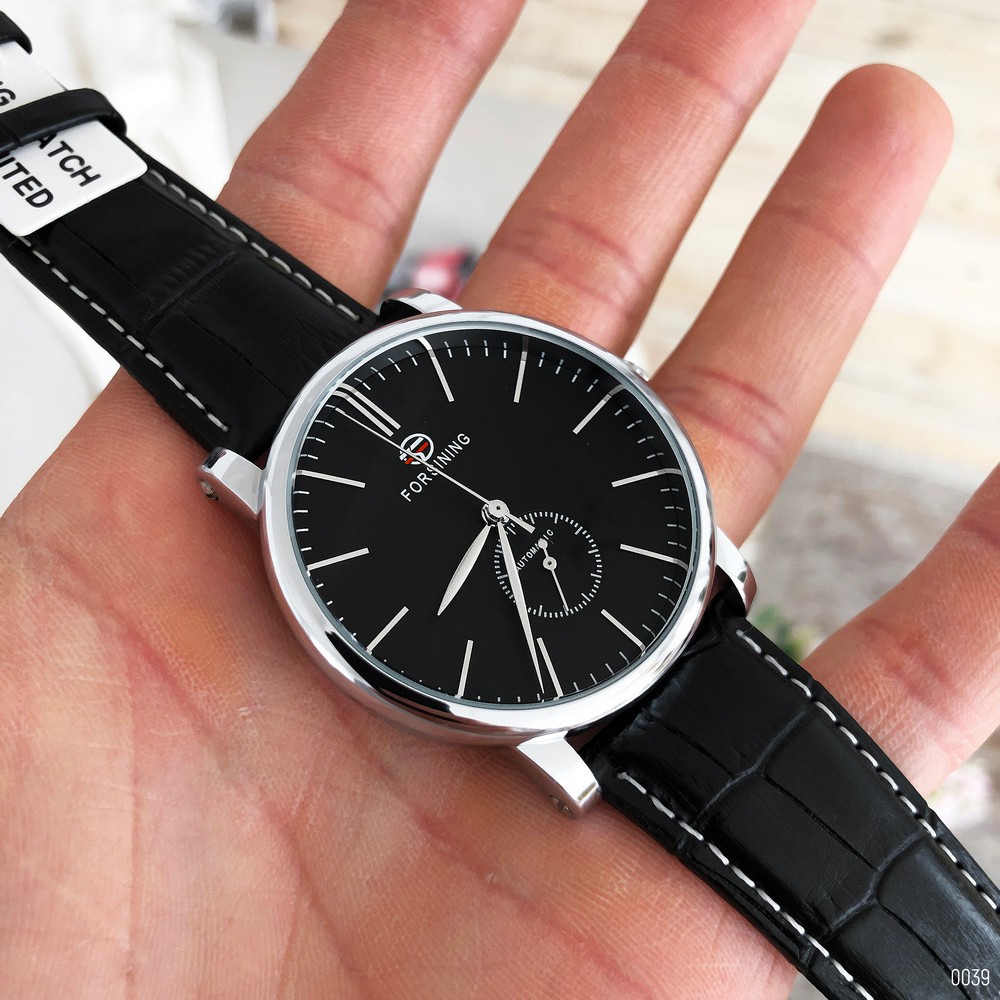 Forsining 8214 Silver-Black - 9