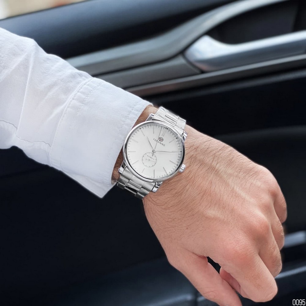 Forsining 8214 Silver-White - 4