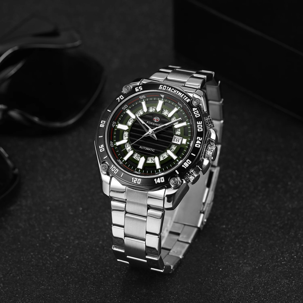 Forsining 8279 Silver-Black - 2