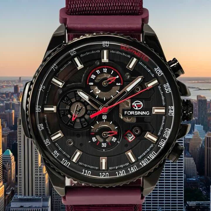 Forsining Finance Wine Red, 2 ремінці - 8