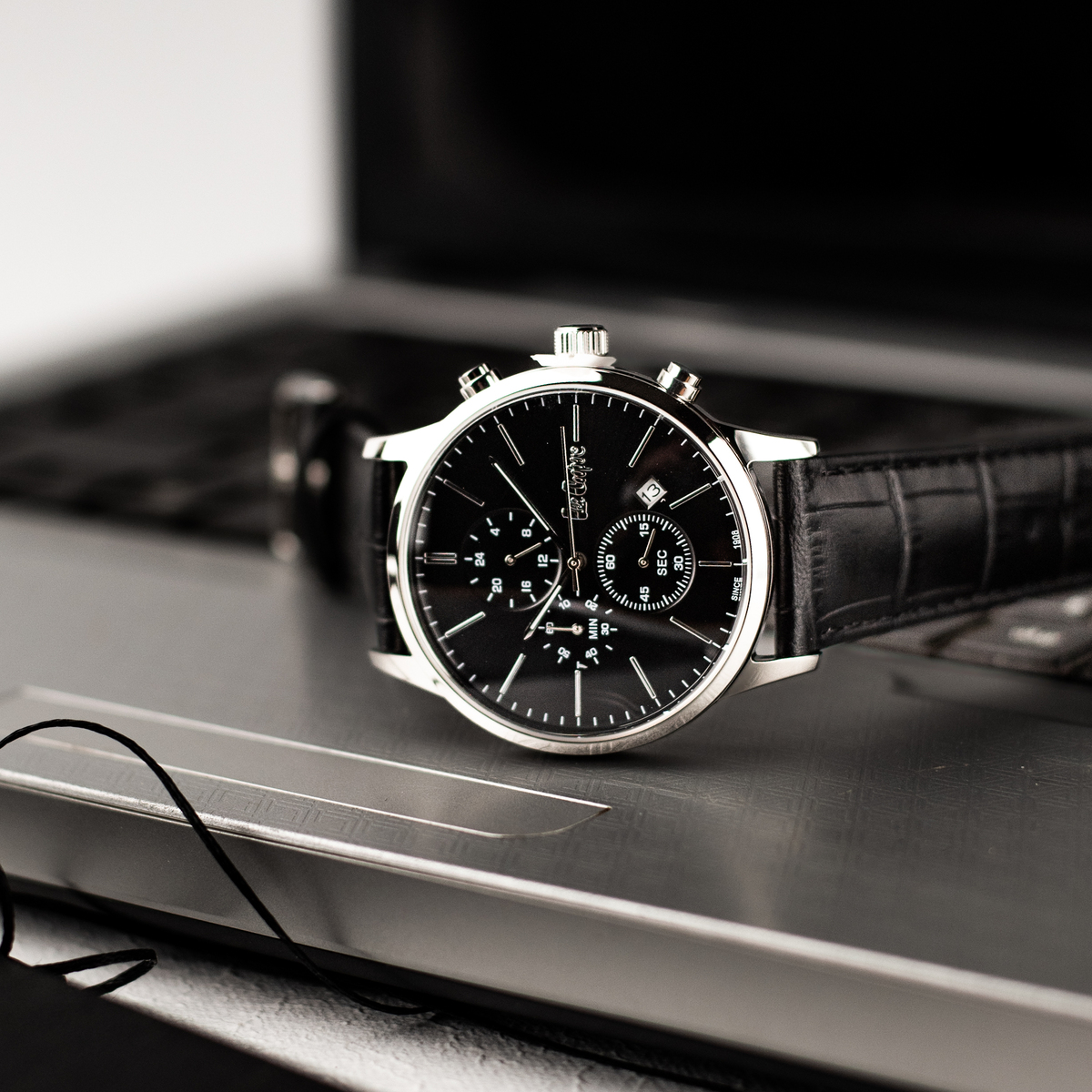 Lee Cooper Leather Black - 6