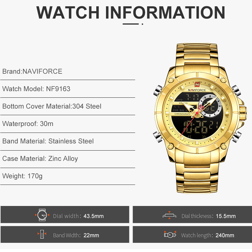 Naviforce Jazz Gold - 9