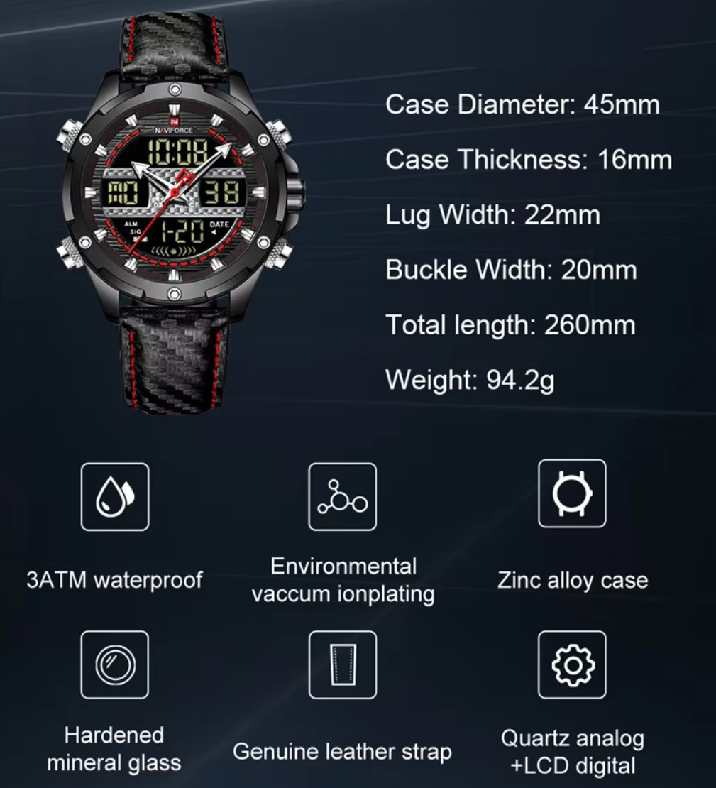 Naviforce Set Present подарунковий набір, 2 ремінці - 5