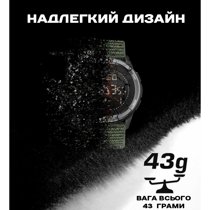 North Edge Alps Black з компасом, 2 ремінці - 16