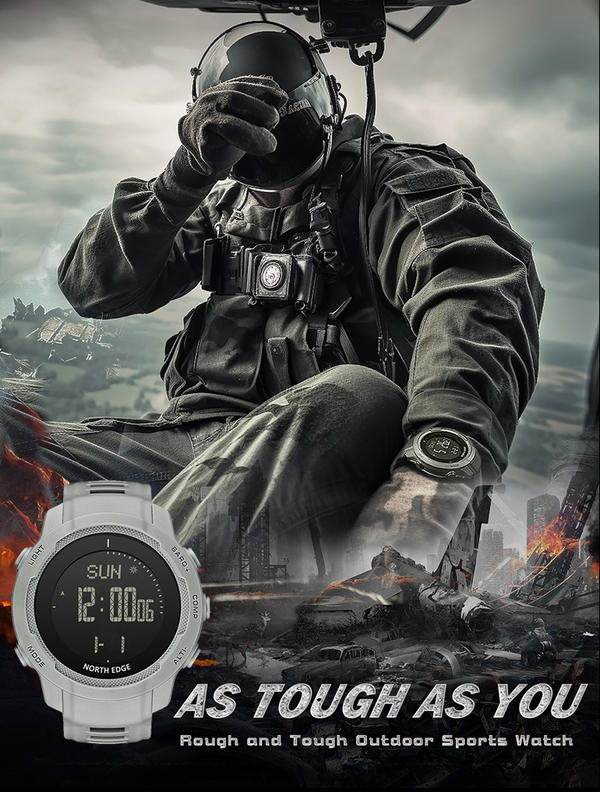 North Edge Vertico White з компасом - 3