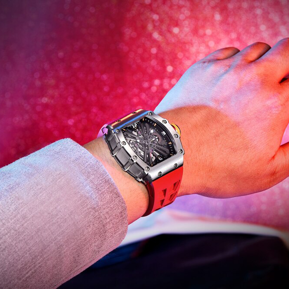 Pagani Design PD-1738 Silver-Red - 2