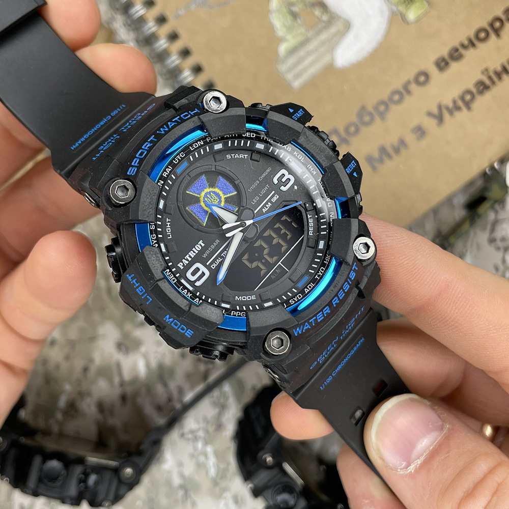 Patriot 001BUSBU СБУ Чорні з синім + Коробка. - 2