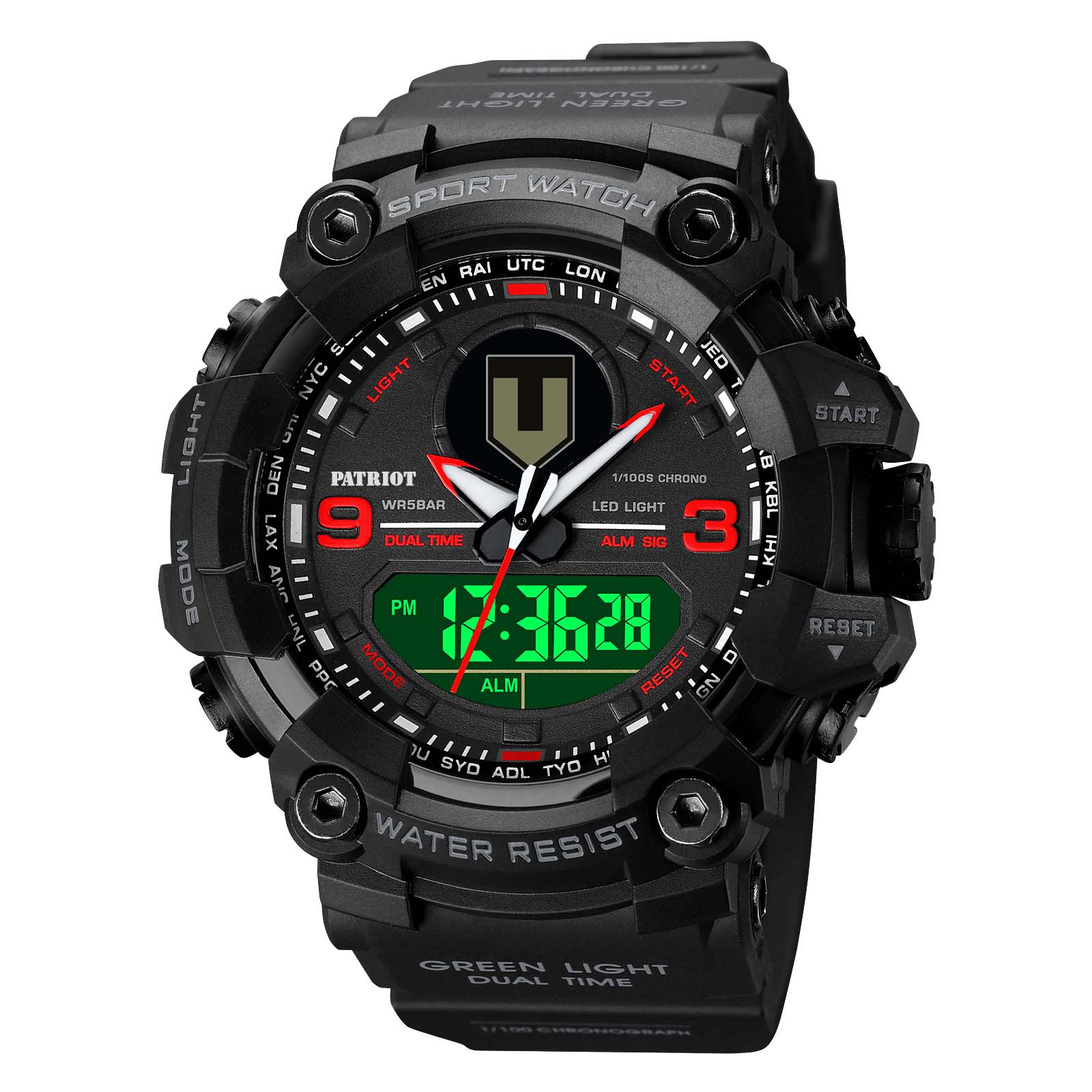 Patriot 001RDTRO ТРО Чорні з червоним + Коробка. - 2