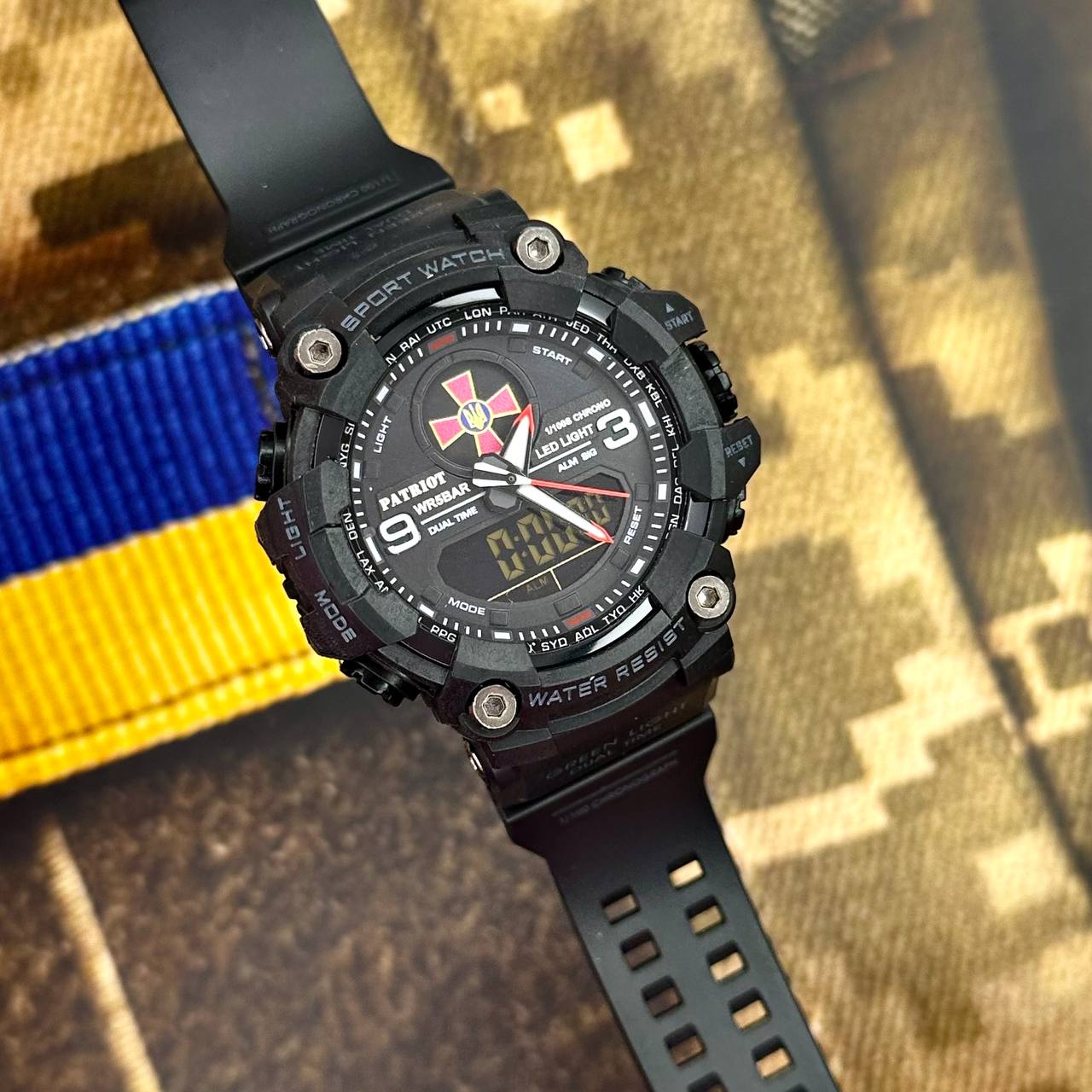 Patriot 001RDZSU ЗСУ Чорні з червоним + Коробка. - 3