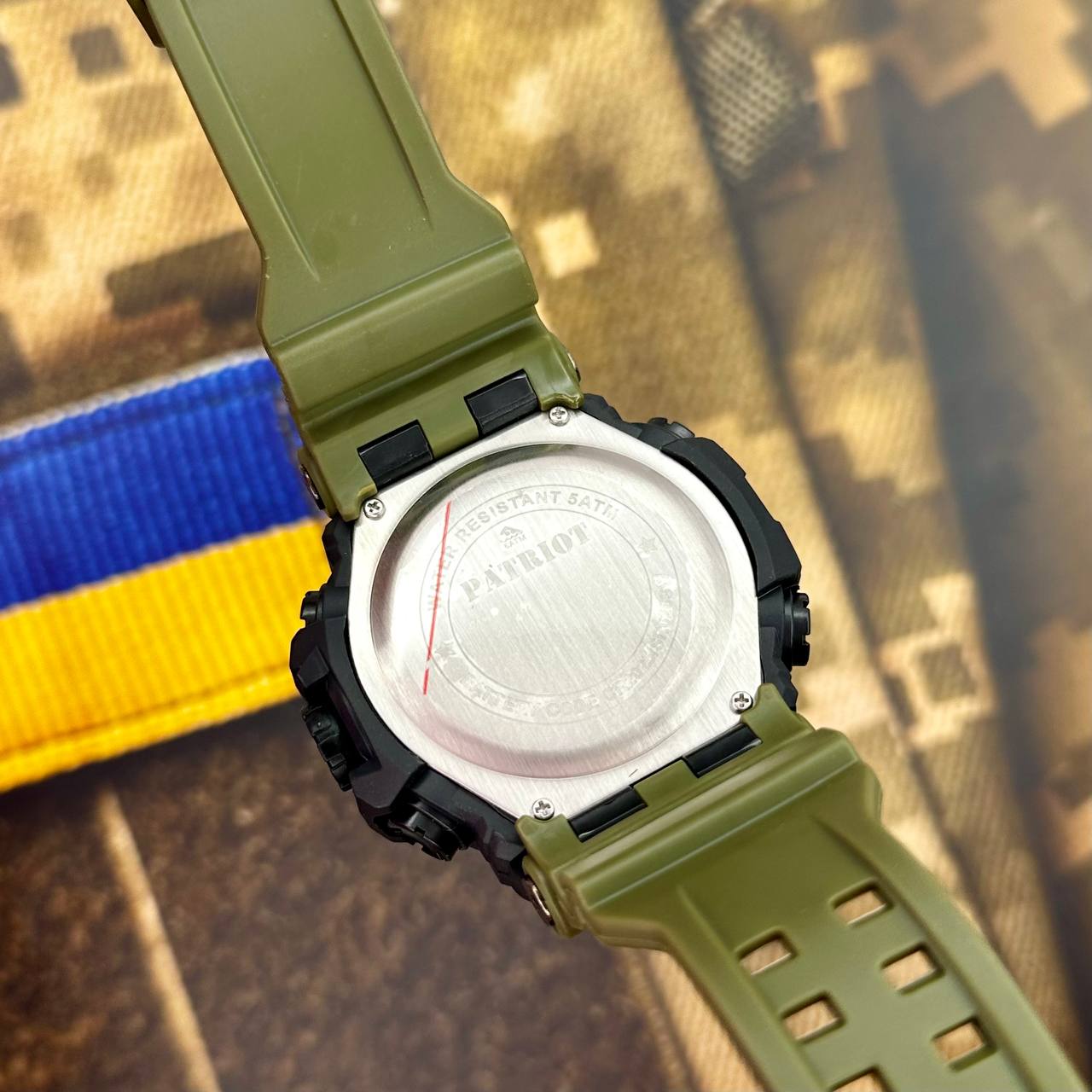 Patriot 002AGUASI Тризуб срібло Зелені + Коробка. - 4