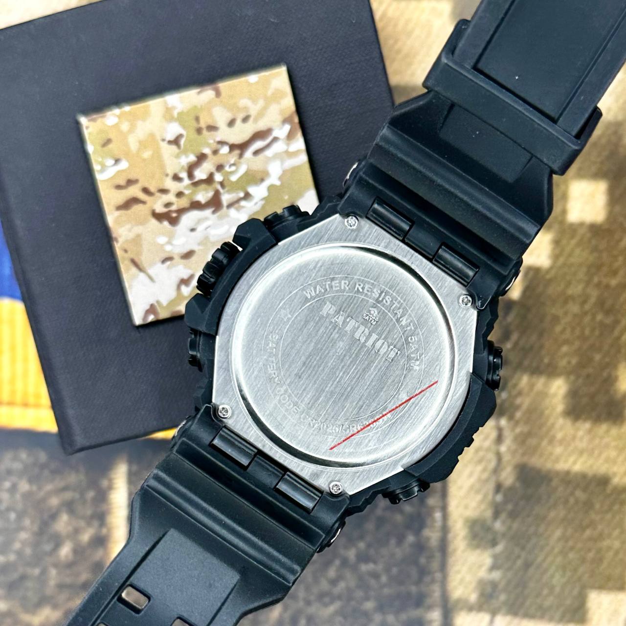 Patriot 002BKUASI Тризуб срібло Чорні + Коробка - 4