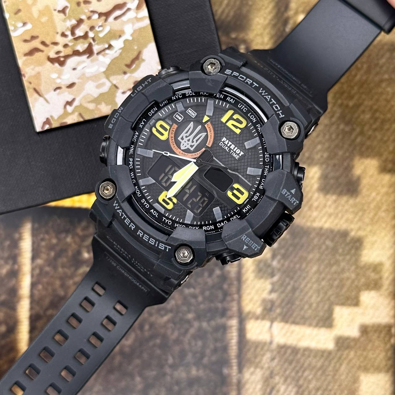 Patriot 002BKUASI Тризуб срібло Чорні + Коробка - 5