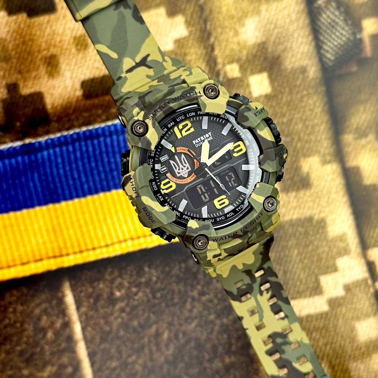 Patriot 002CMGRUASI Тризуб срібло Зелений камуфляж + Коробка. - 3