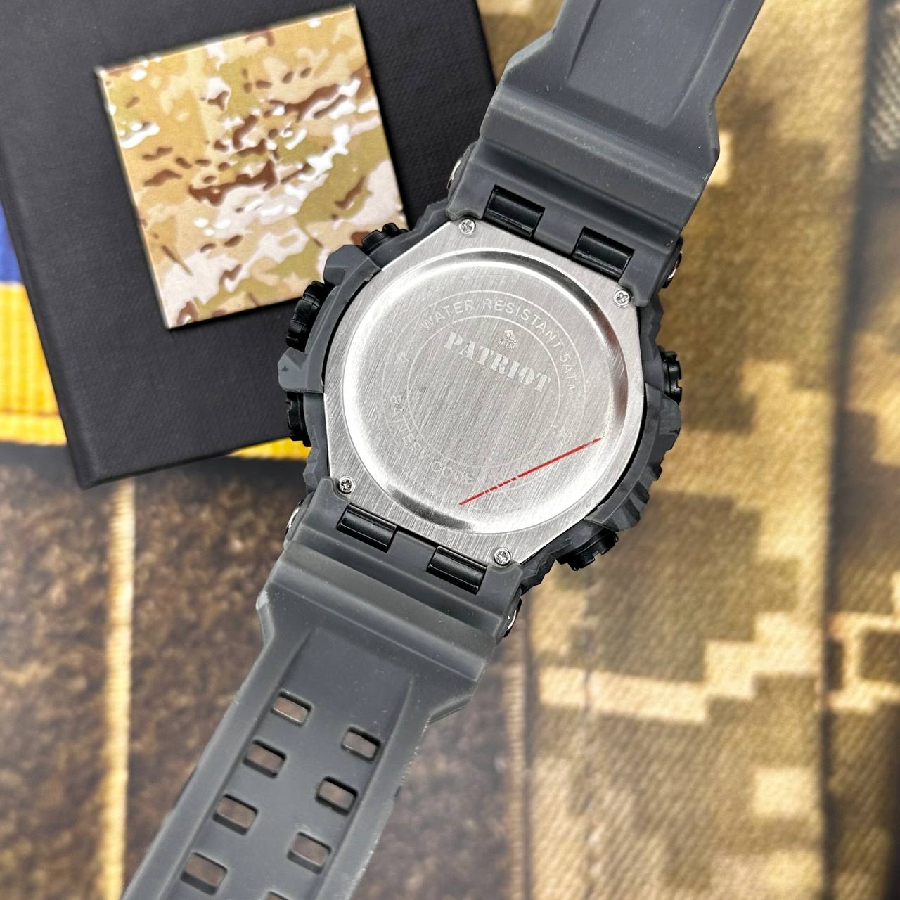 Patriot 002CMGYUASI Тризуб срібло Сірий камуфляж + Коробка. - 5