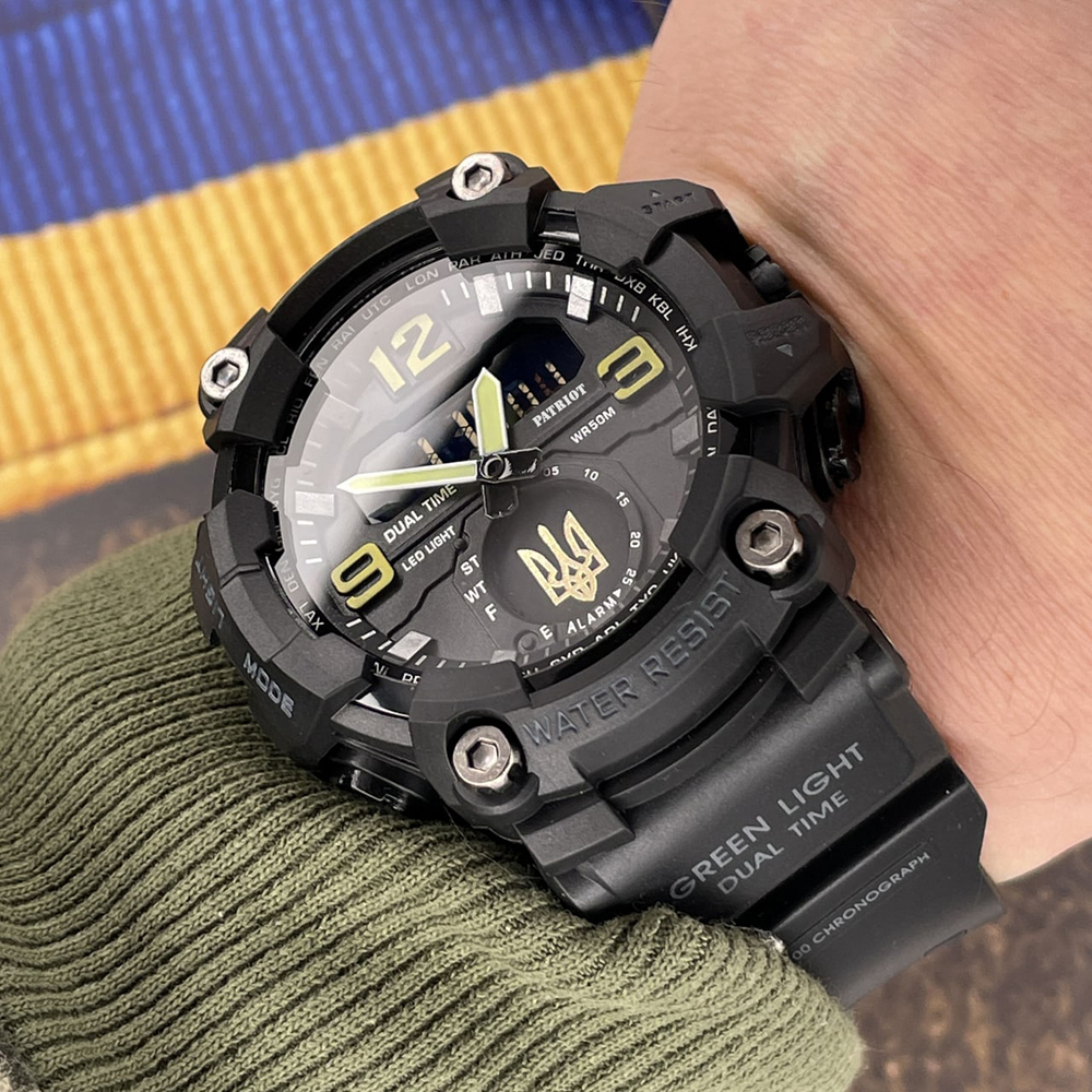 Patriot 003BKUAGD Тризуб золото Чорні + Коробка. - 3