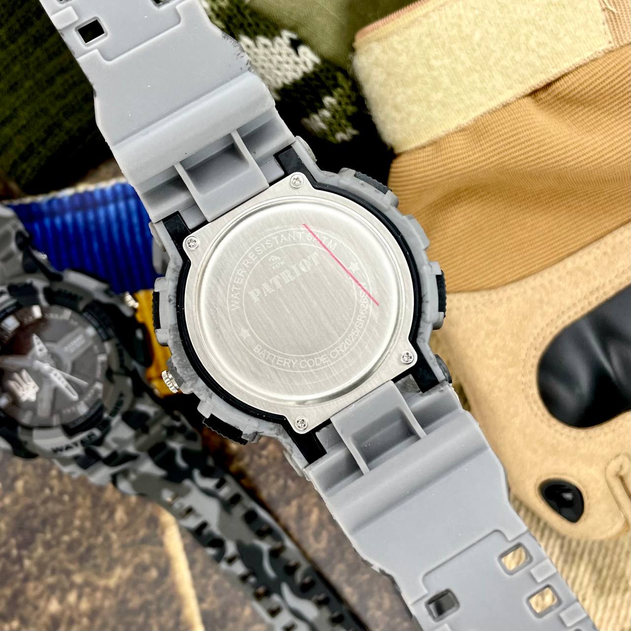 Patriot 005 Тризуб срібло Camo Grey + Коробка. - 4