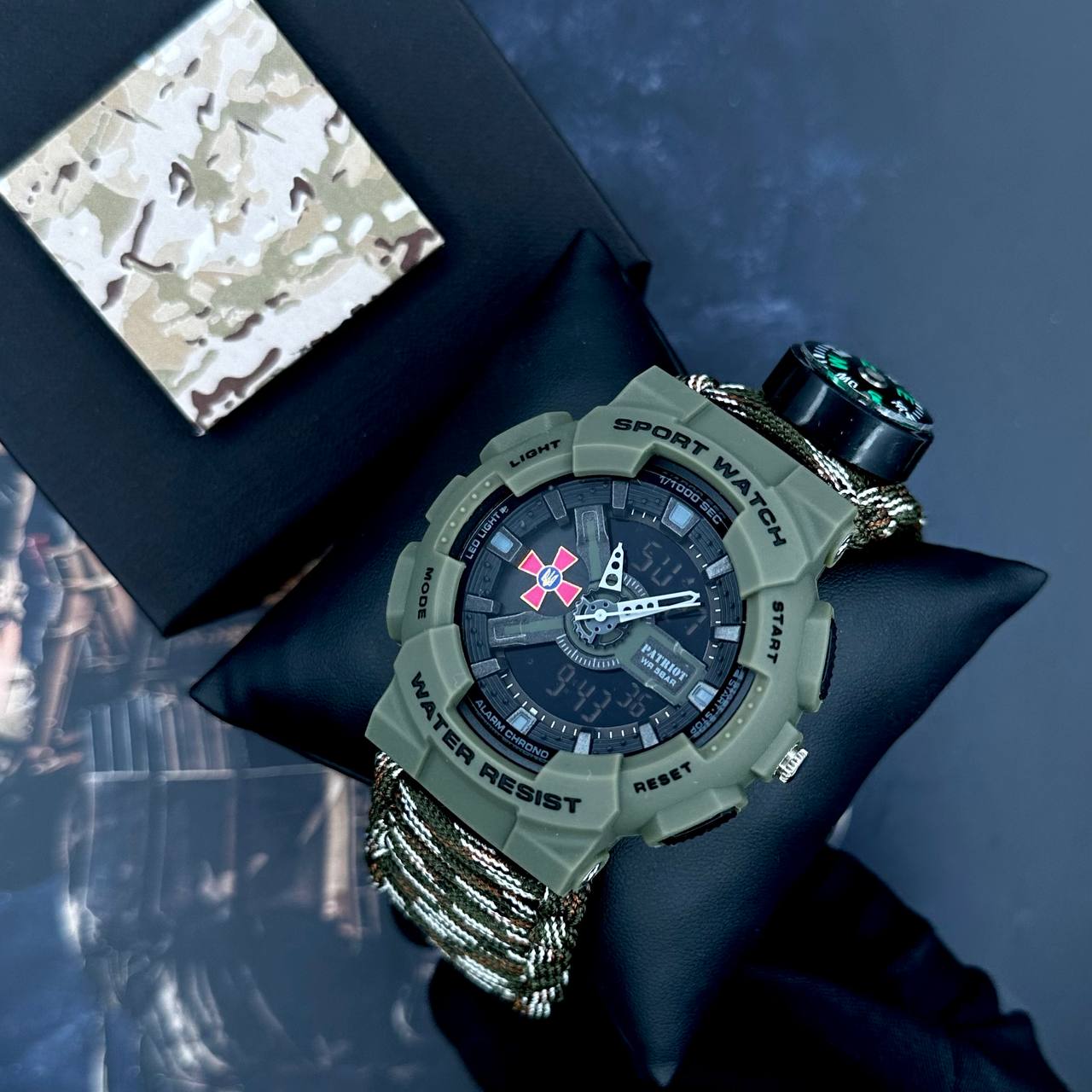 Patriot 005AGSU ЗСУ Паракордовий ремінець Camo Green + Коробка - 3