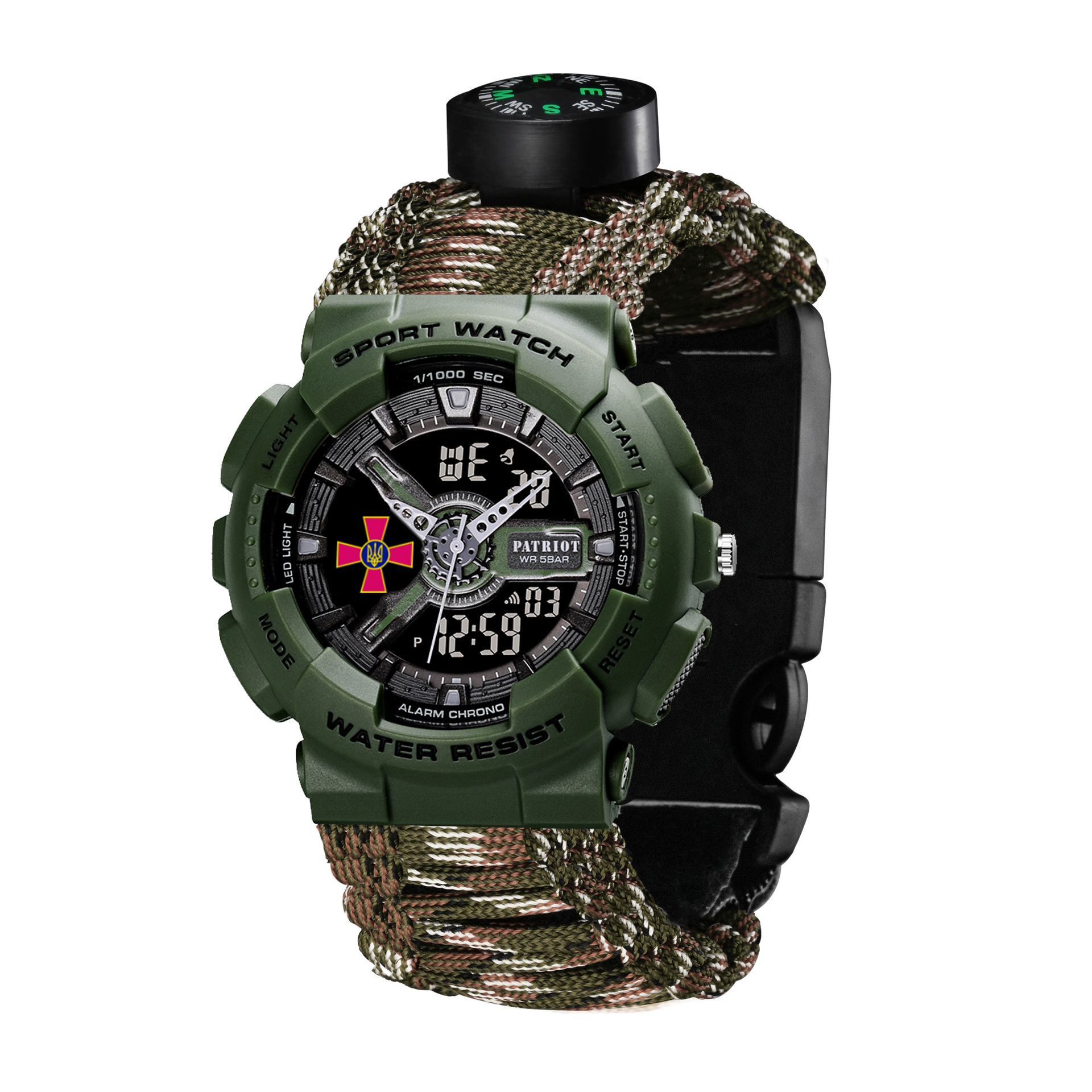 Patriot 005AGSU ЗСУ Паракордовий ремінець Camo Green + Коробка - 6