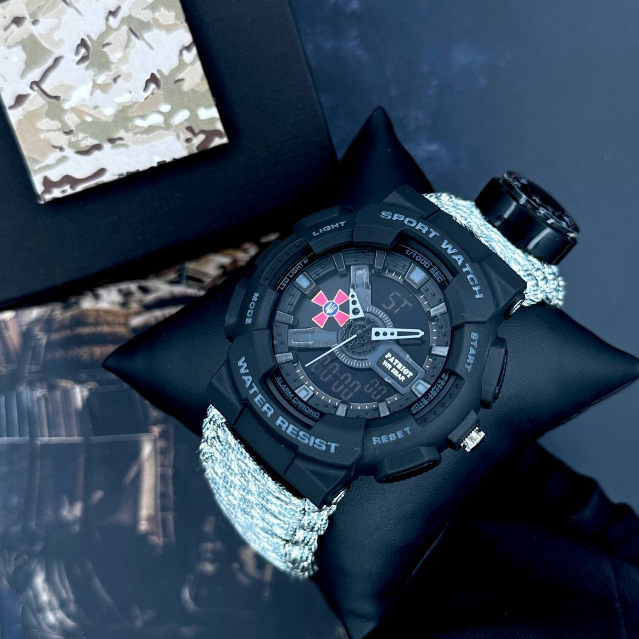 Patriot 005BKSU ЗСУ Чорні Паракордовий ремінець ACU + Коробка - 2