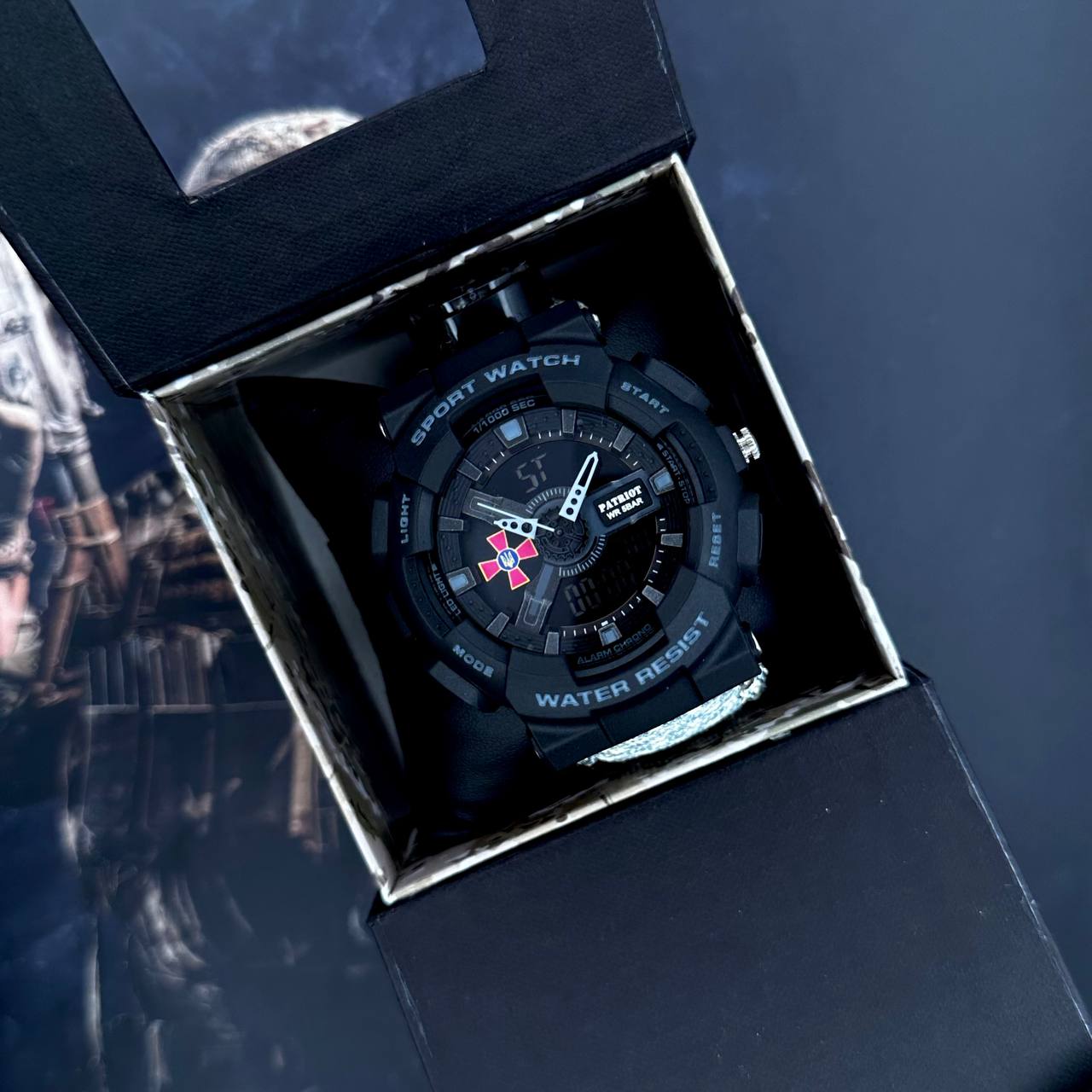 Patriot 005BKSU ЗСУ Чорні Паракордовий ремінець ACU + Коробка - 4