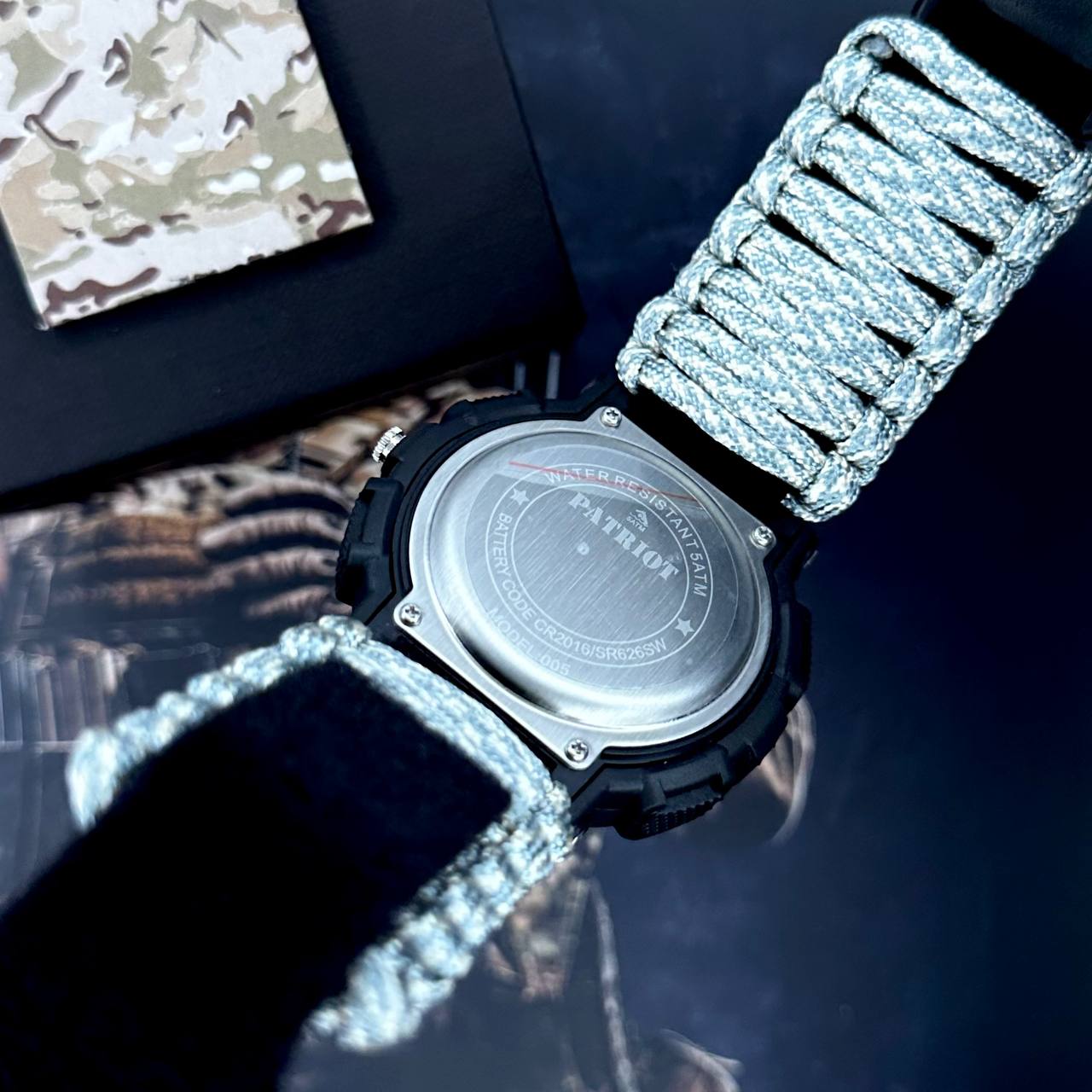 Patriot 005BKSU ЗСУ Чорні Паракордовий ремінець ACU + Коробка - 5