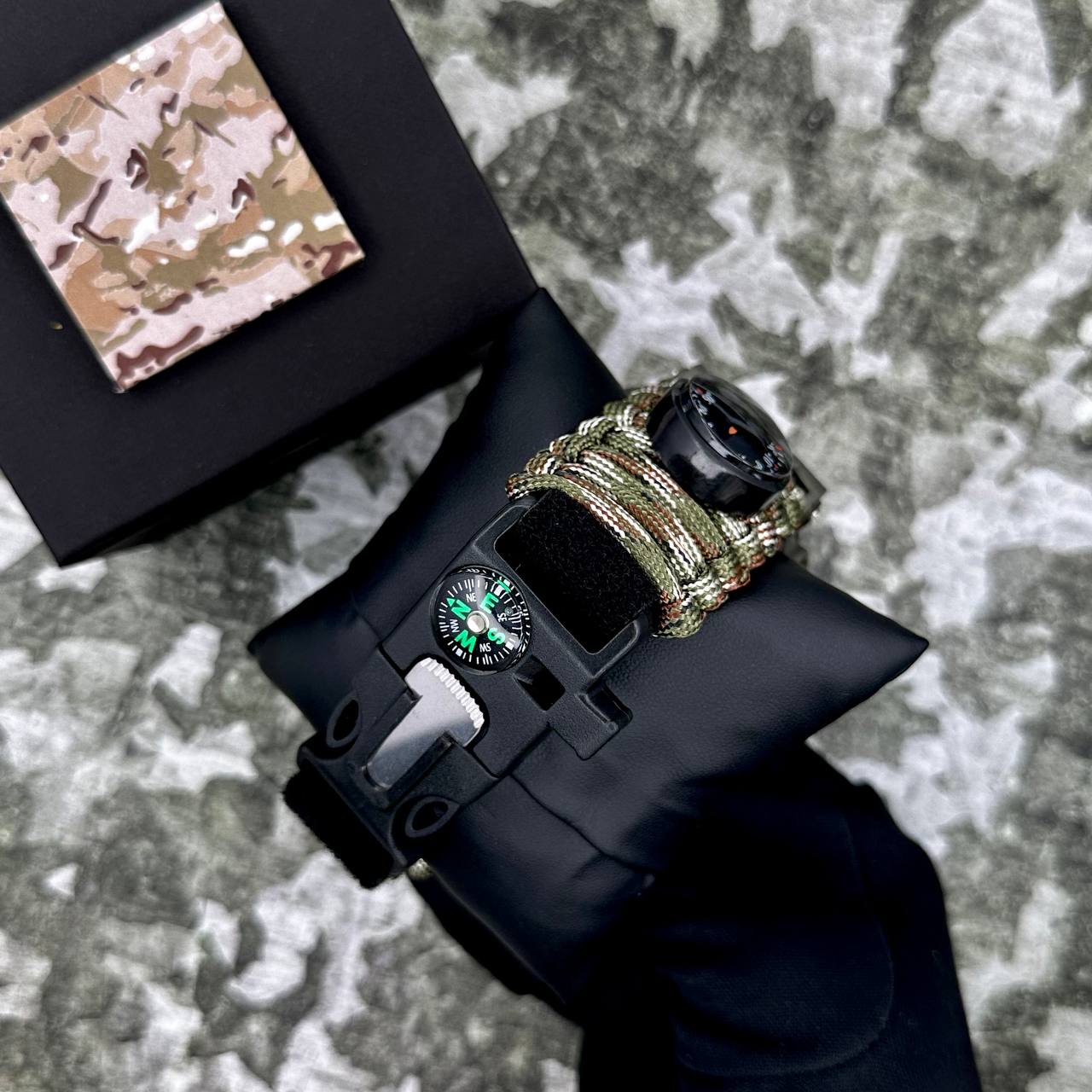 Patriot 005CMGRSU ЗСУ Зелений камуфляж Паракордовий ремінець Camo Green + Коробка. - 4