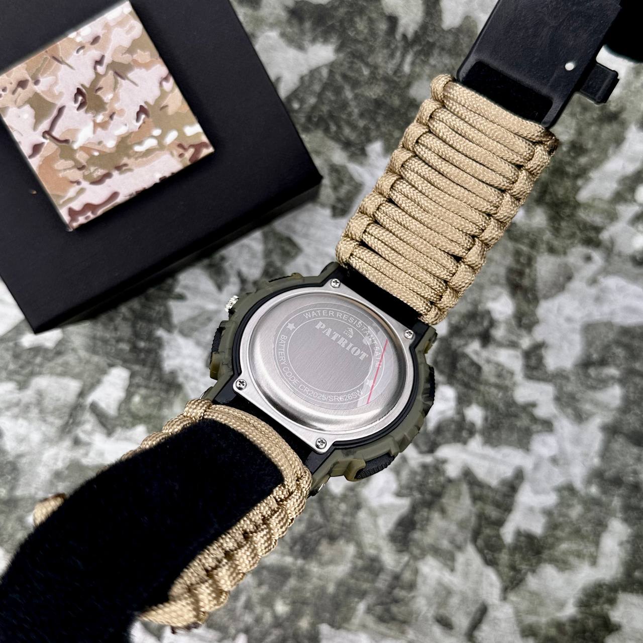 Patriot 005CMGRSU ЗСУ Зелений камуфляж Паракордовий ремінець Khaki + Коробка. - 5