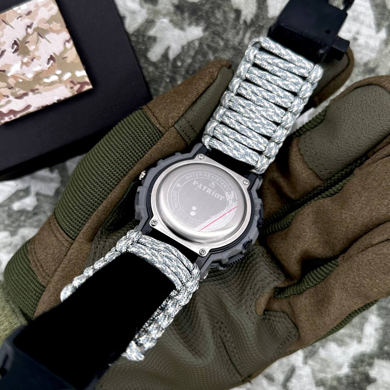 Patriot 005CMGYSU ЗСУ Сірий камуфляж Паракордовий ремінець ACU + Коробка. - 5
