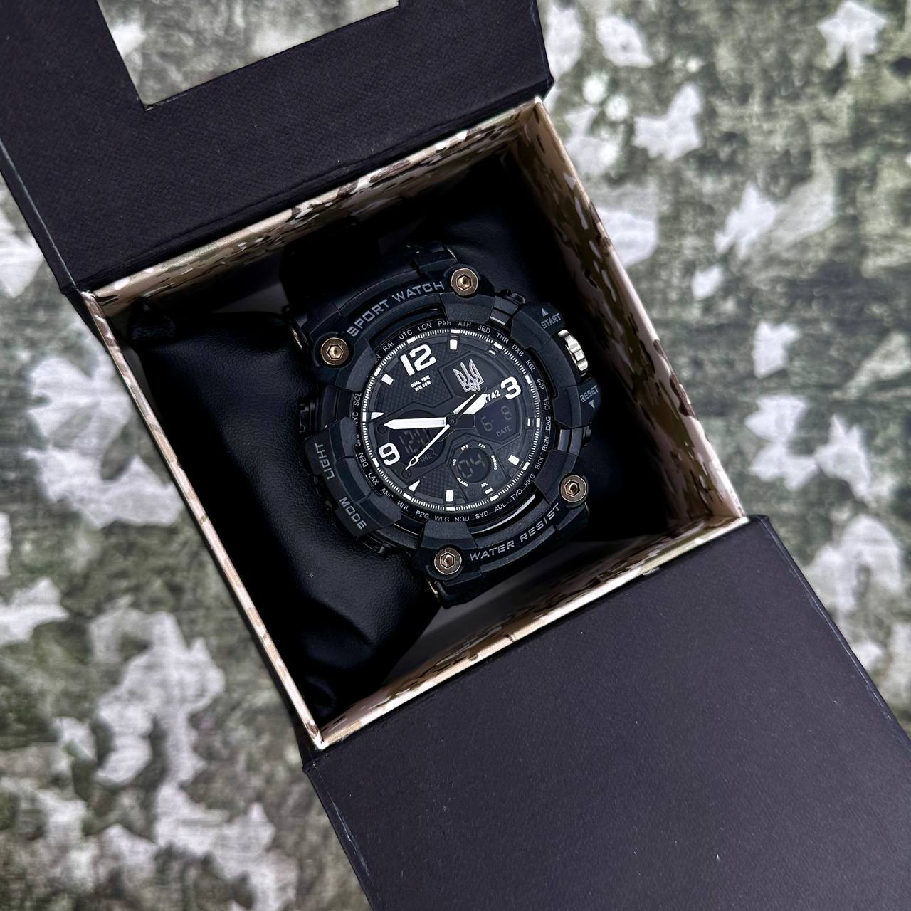 Patriot 006BKUASI Тризуб срібло Чорні + Коробка. - 2