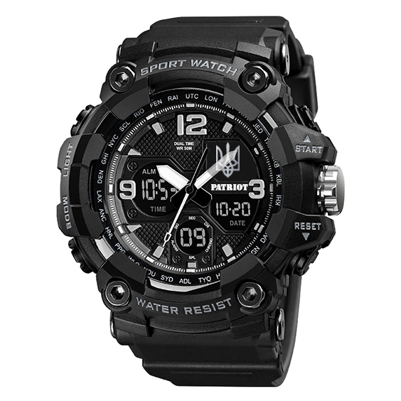 Patriot 006BKUASI Тризуб срібло Чорні + Коробка. - 6