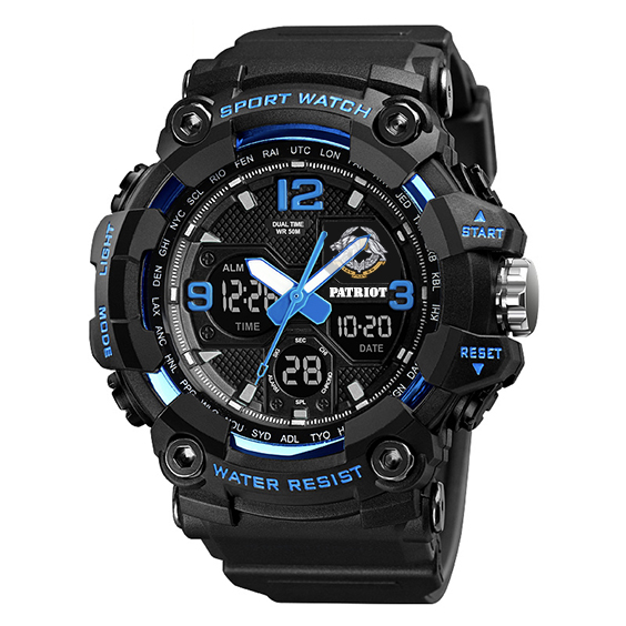 Patriot 006BUSSO ССО Чорні з синім + Коробка - 2