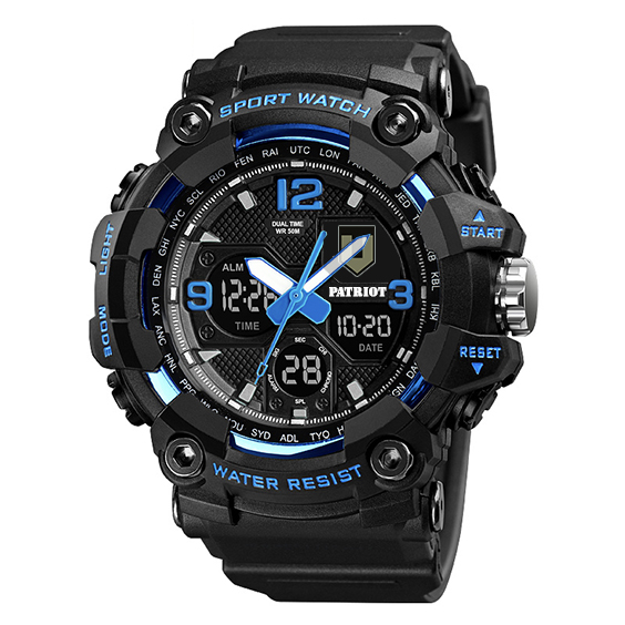 Patriot 006BUTRO ТРО Чорні з синім + Коробка - 2