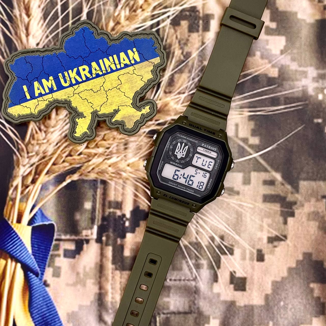 Patriot 010AGUASI Тризуб срібло Зелені + Коробка - 2