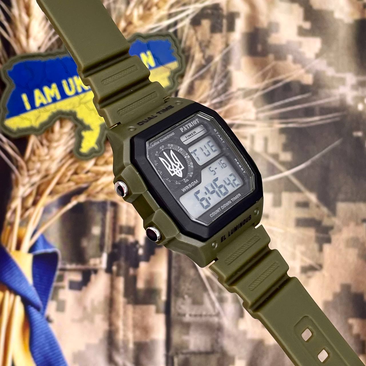 Patriot 010AGUASI Тризуб срібло Зелені + Коробка - 3